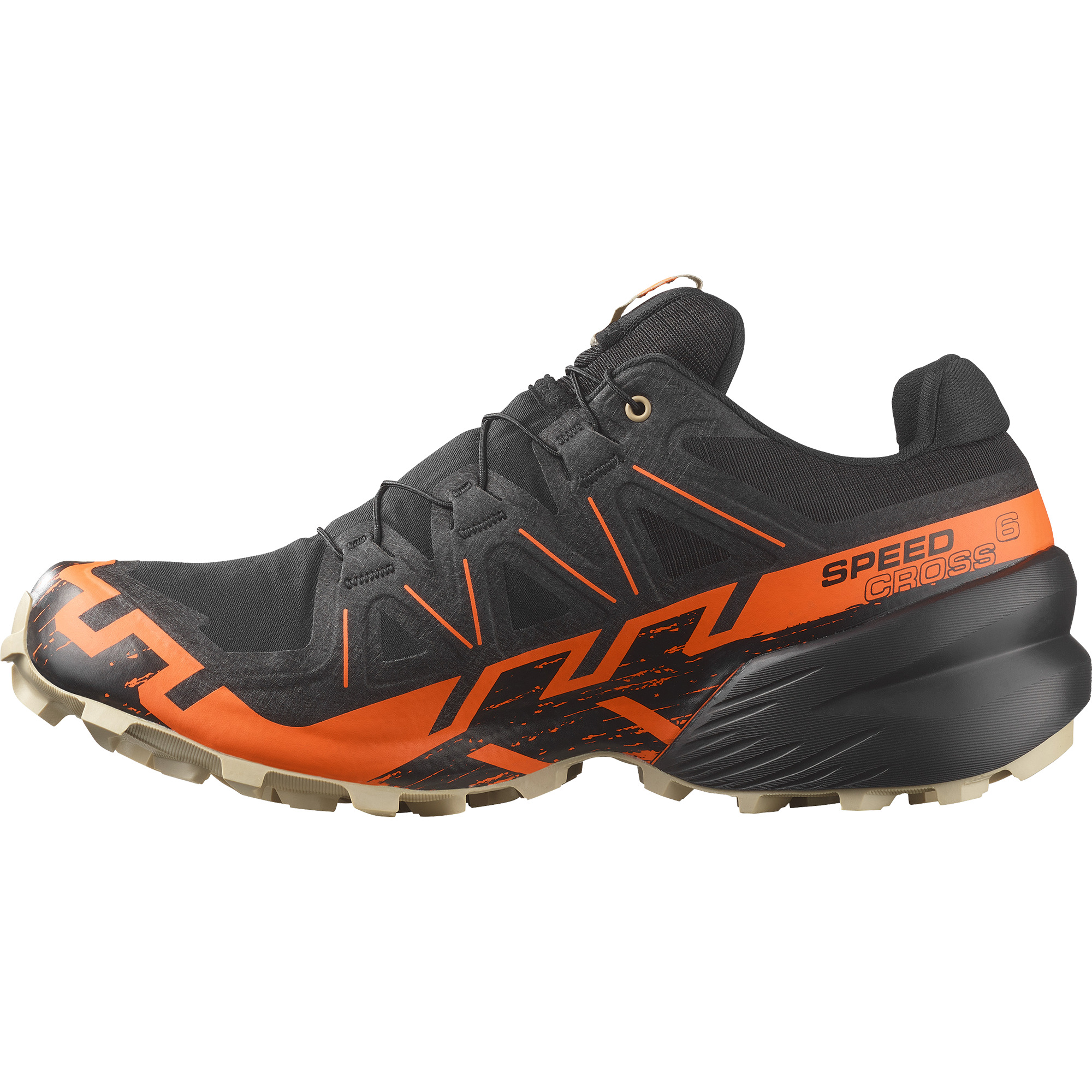 Salomon Speedcross 6 GTX - MEN black/shocking orange/white pepper
