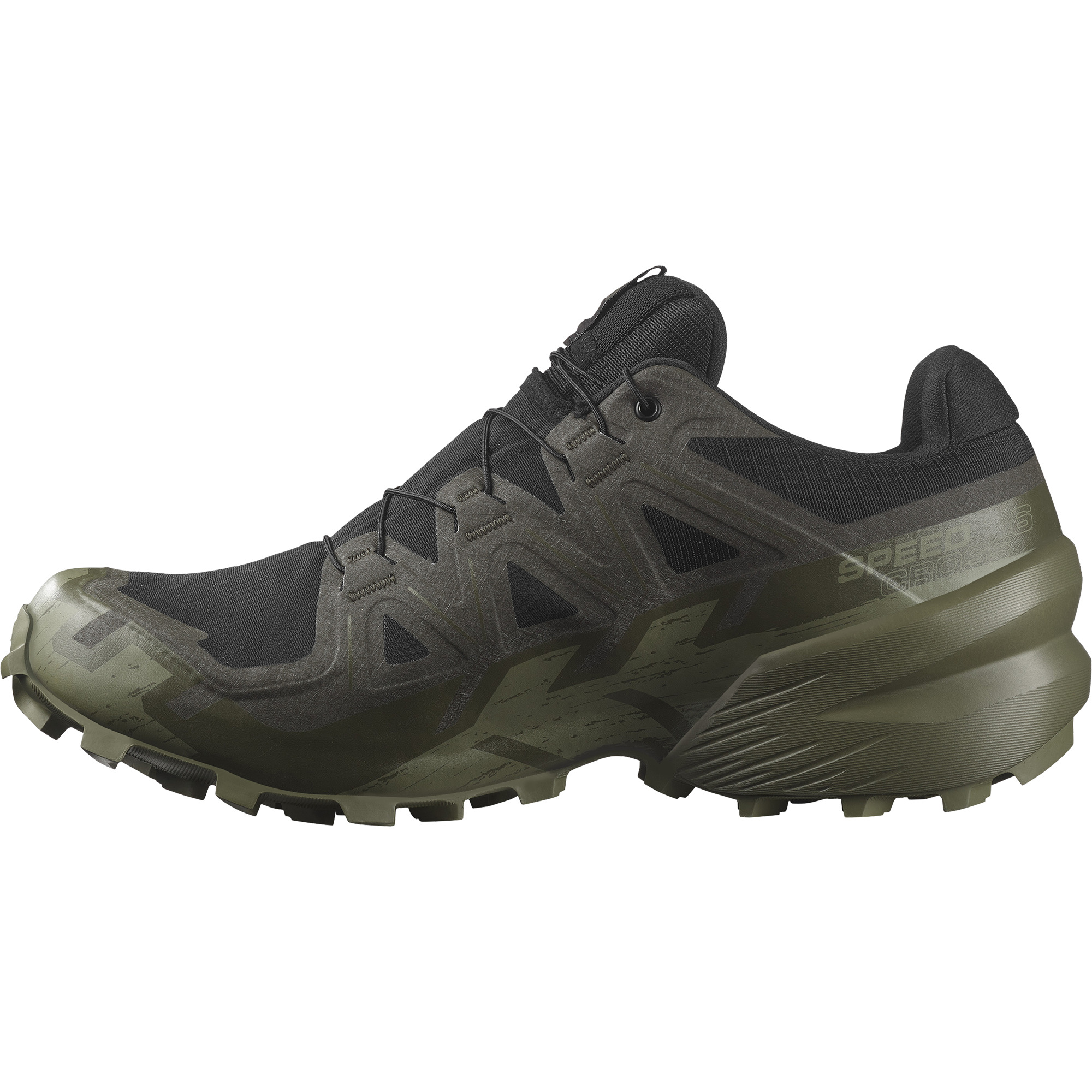 Salomon Speedcross 6 GTX -  MEN black/peat/deep lichen green