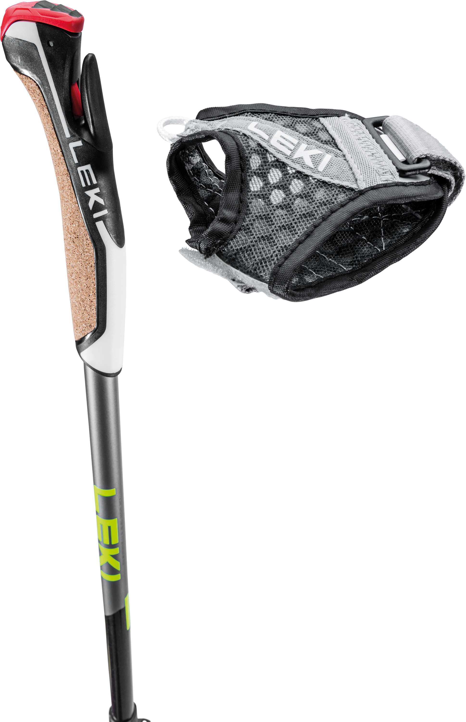 Leki Nordic Walking Traveller Alu NEU 90-130 cm Stocklänge - black-silvergray-neonyellow