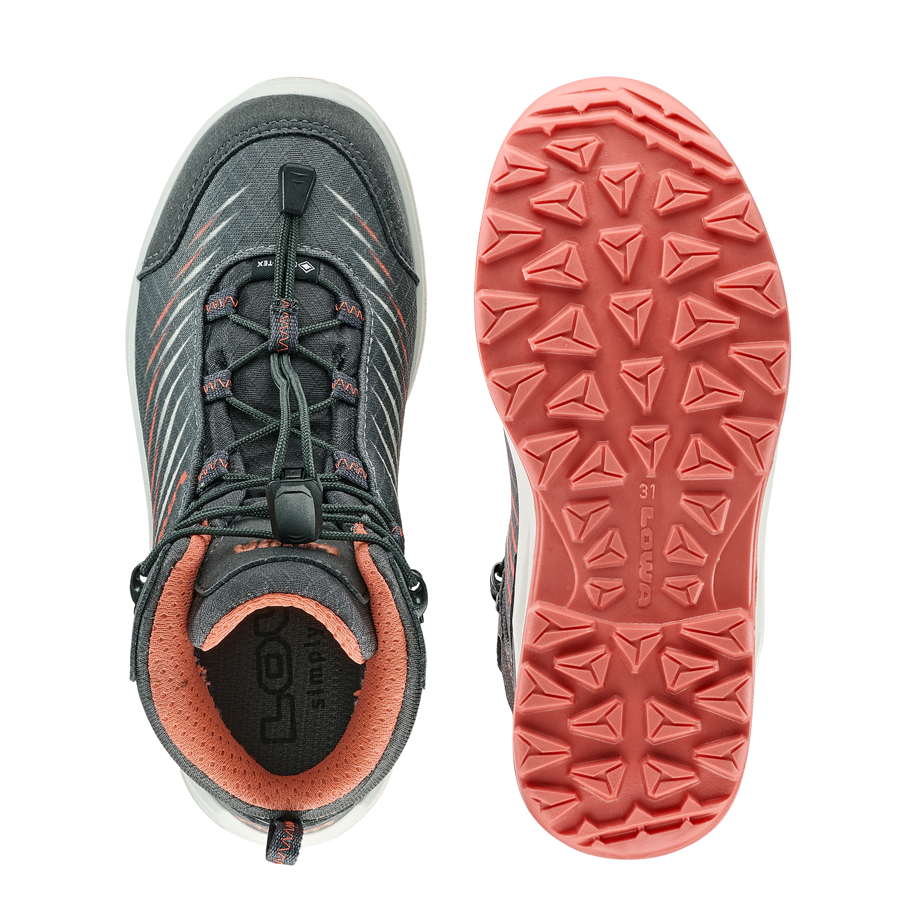 LOWA ZIRROX II GTX MID JR  - graphit/koralle