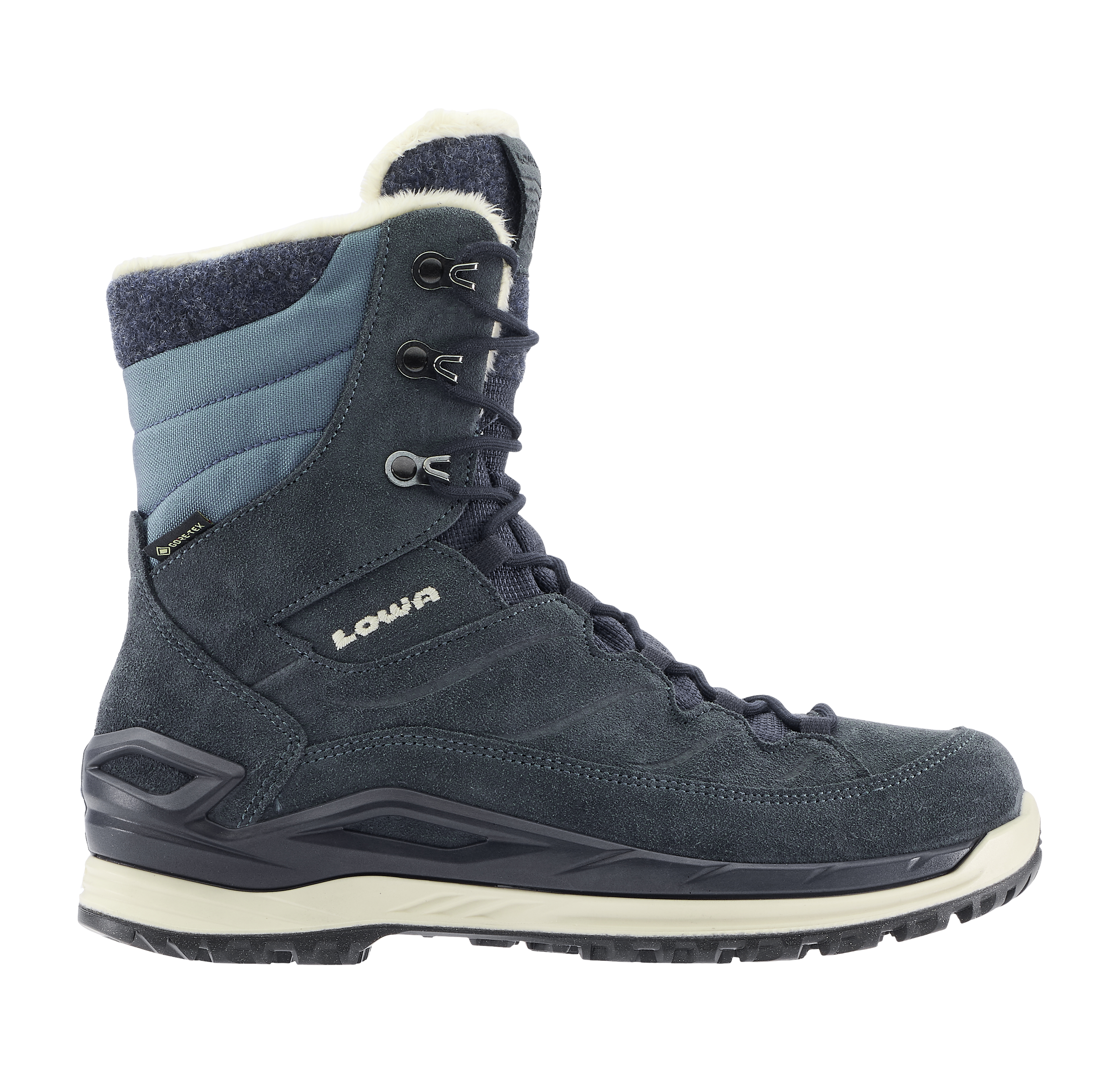 LOWA Damen Winterschuh Calceta EVO GTX Ws - rauchblau/blau