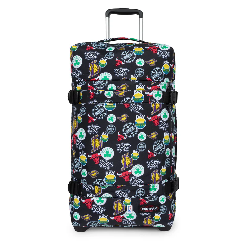 EASTPAK Trolley Koffer TRANSIT´R L NBA TeamPattern 121L mit TSA Schloss